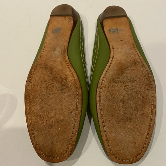 Cole Haan Leather Low Heel Clogs Mules Slides Slip-on Shoes Size 9 B Green EUC - Picture 12 of 12